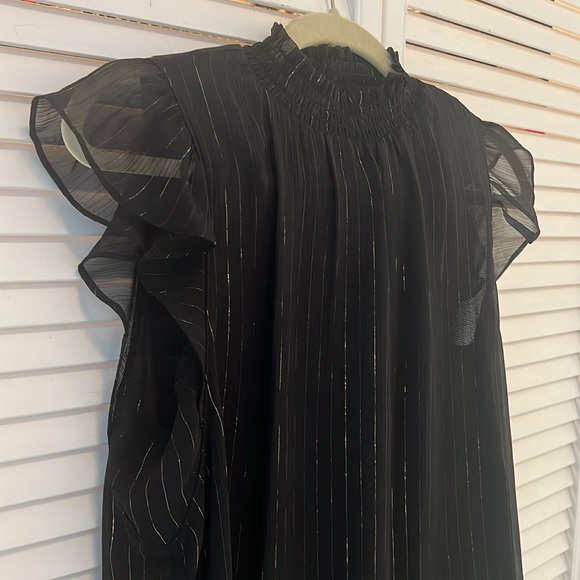 Aqua mock neck top S - Picture 5 of 9